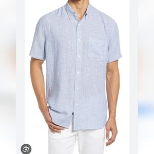 Rails Carson Washed Light Blue Button Down Pocket Shirt M